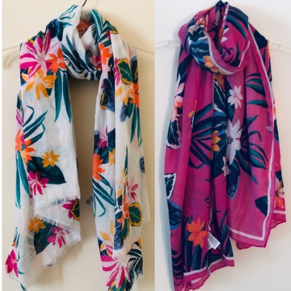 Old Navy Accessories - NWT BUNDLE Old Navy | Tropical Floral Scarves